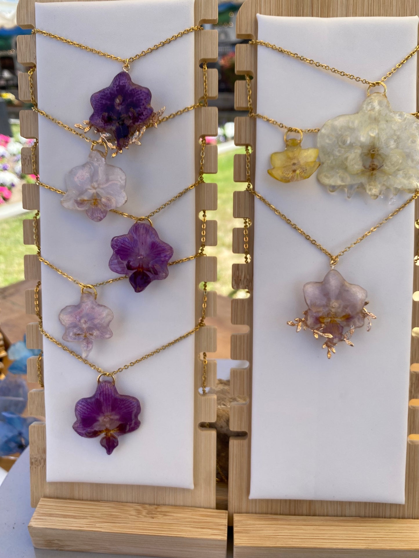 Orchid necklace
