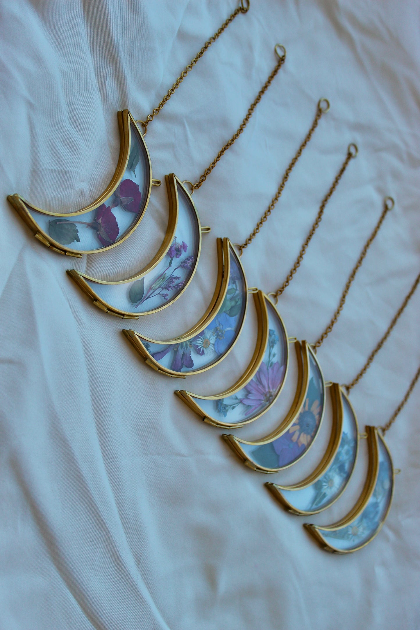 Mini Framed Floral Moons