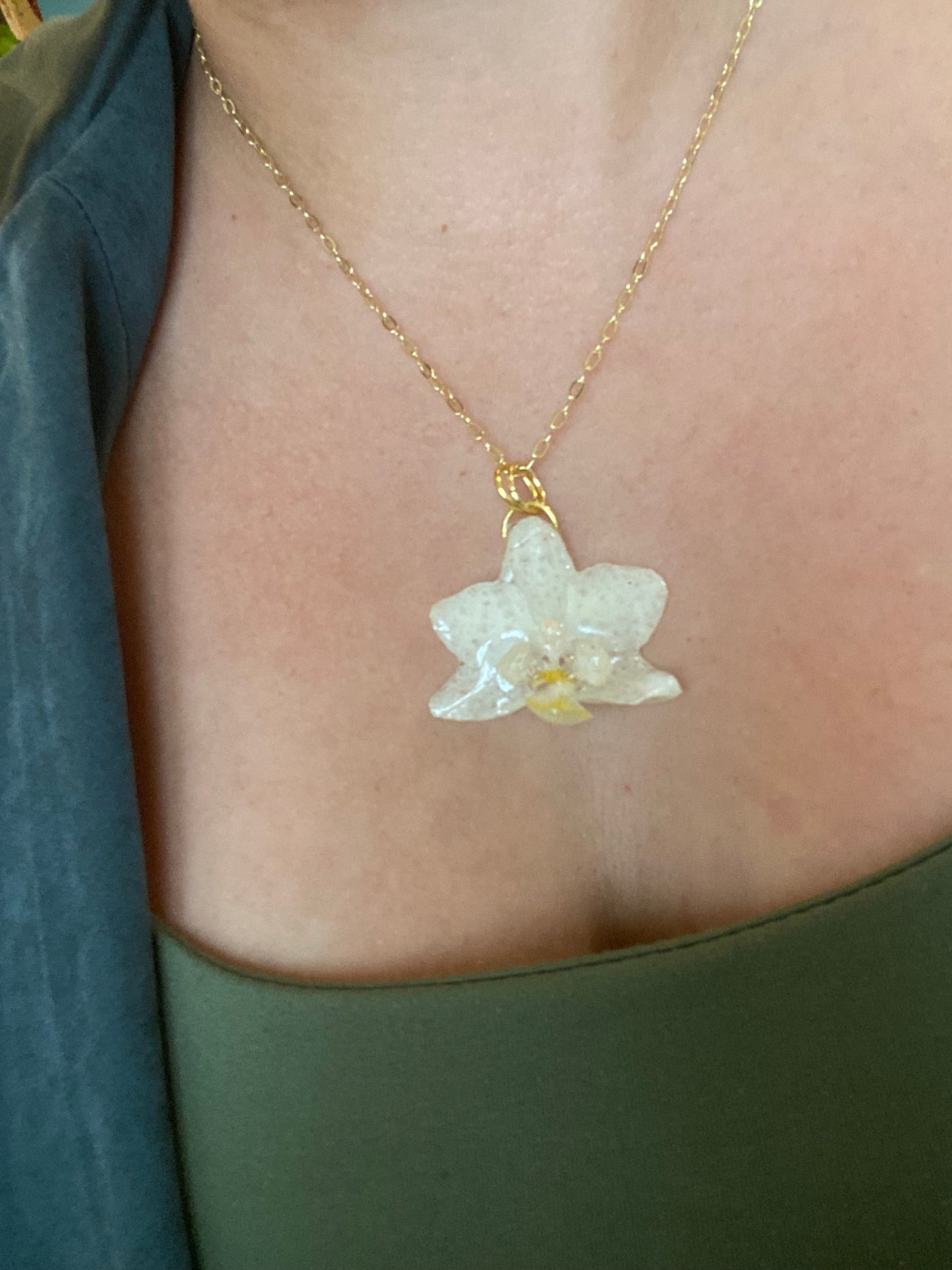 Orchid necklace